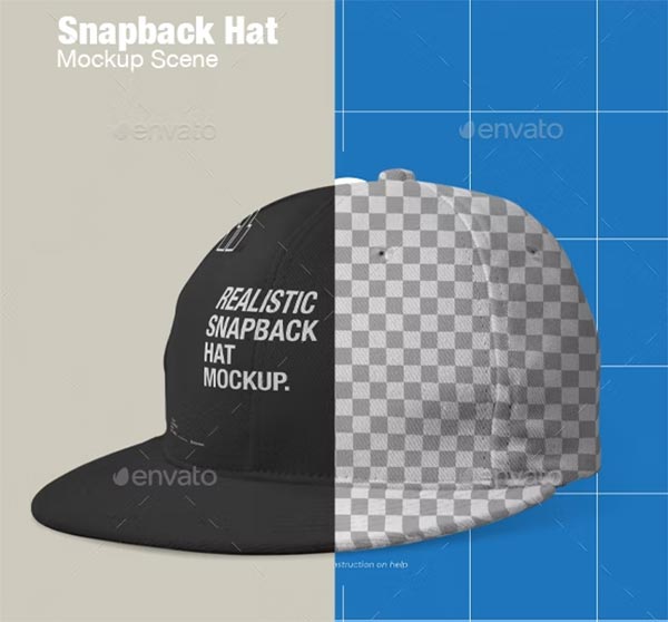 Snapback Hat Mockup