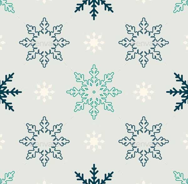 Snowflakes Seamless Pattern Design