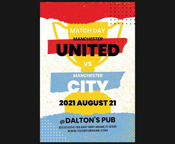 Soccer Game Event Flyer Free