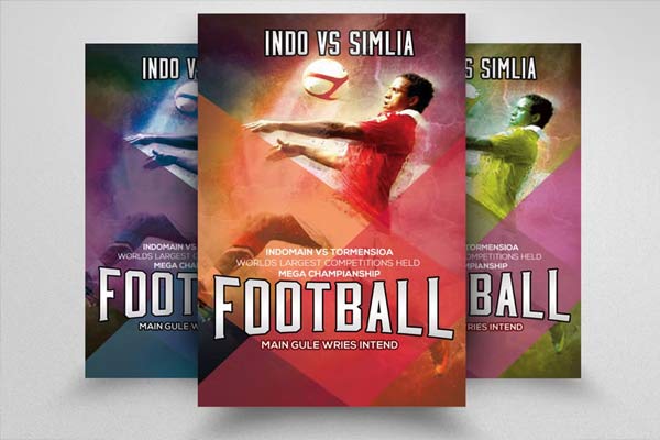 Soccer Match PSD Flyer Design Download