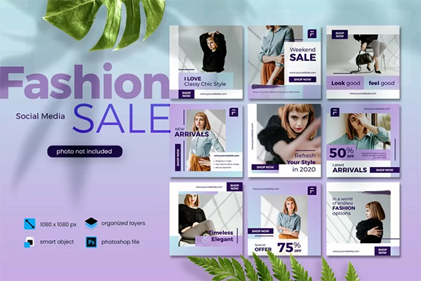 Social Media Fashion Sale Banner