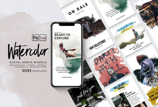 Fitness Templates Social Media Bundle
