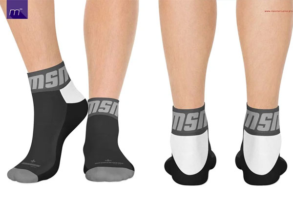 Socks on Model Mock-up