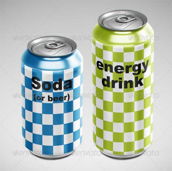 Soda Can Mockups Template