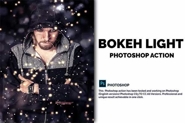 Soft Bokeh Light Photoshop Action