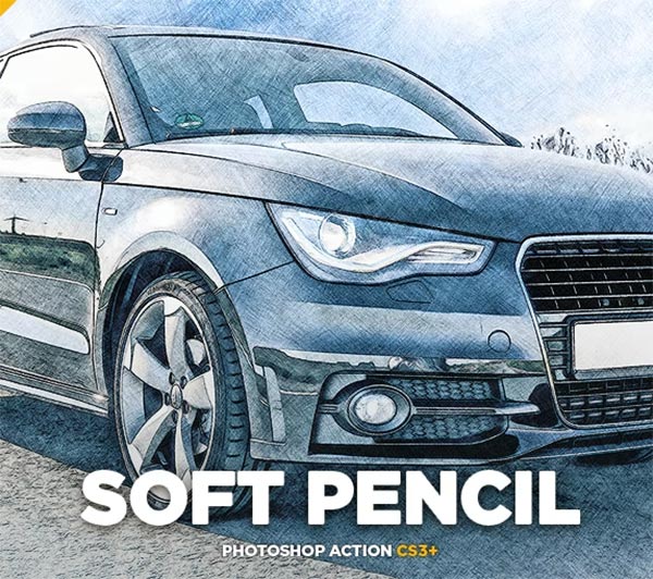 Soft Pencil Sketch Photoshop Action