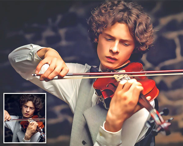 Soft Pro Oil Paint Photoshop Actions