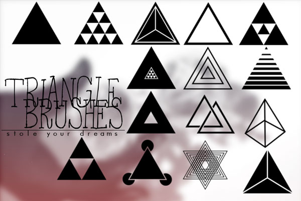 Solid Triangle Photoshop Brushes