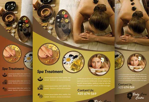Spa Beauty Flyer PSD Template