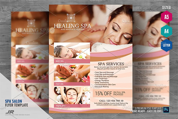Spa Services Flyer Desisgn