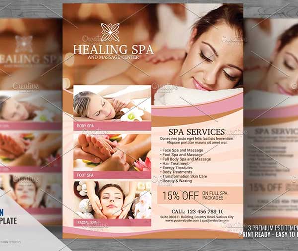 Spa Services Flyer Templates