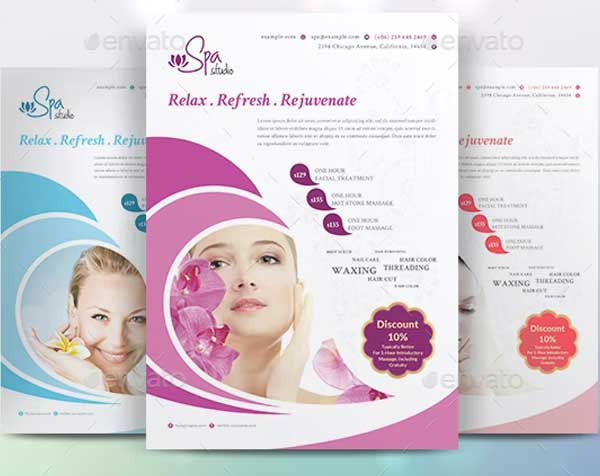 Spa Studio Flyer Template