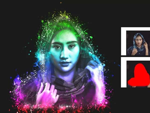 Spark Light Photoshop Action