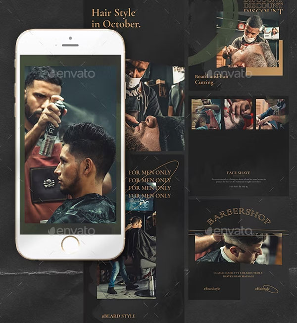 Special Barbershop Instagram Templates