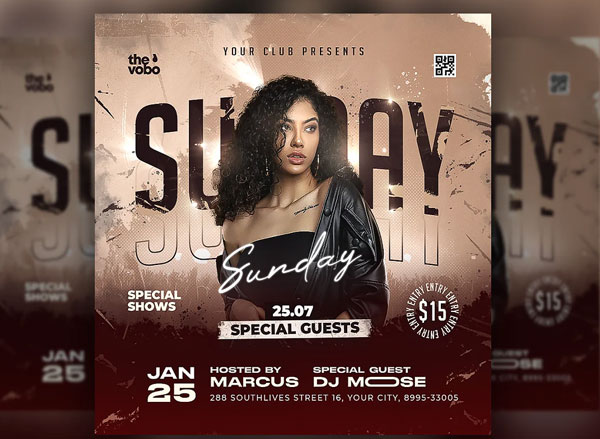 Special Guests Club Instagram Template