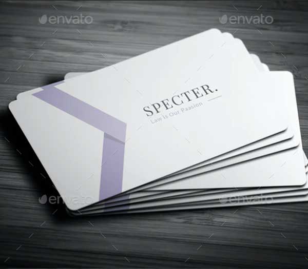 Specter Lawyer Business Card Templates