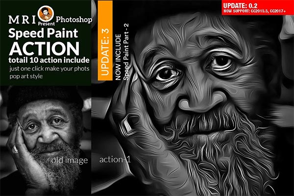 Speed Paint Photoshop Action