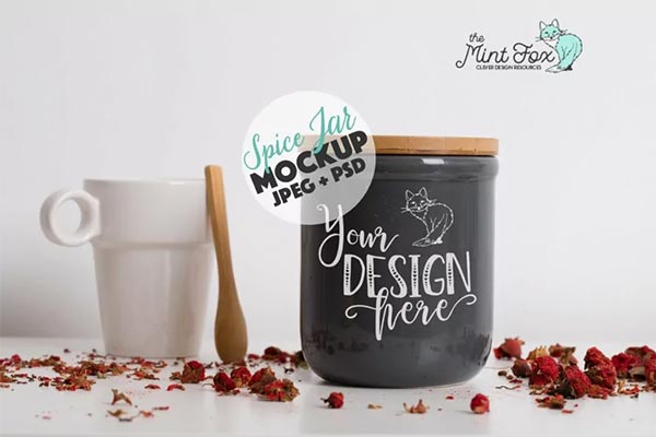 Spice Jar Mockup