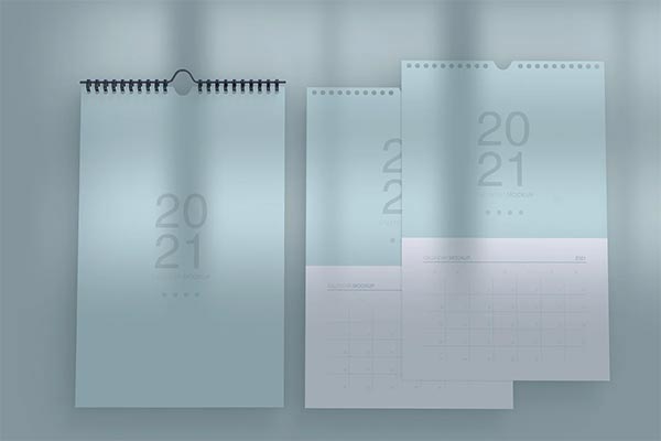 Spiral Calendar Mockup