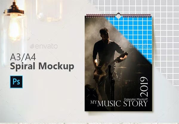 Spiral Calendar Mockups