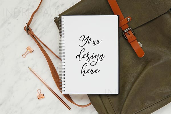 Spiral Notebook Mockup Design