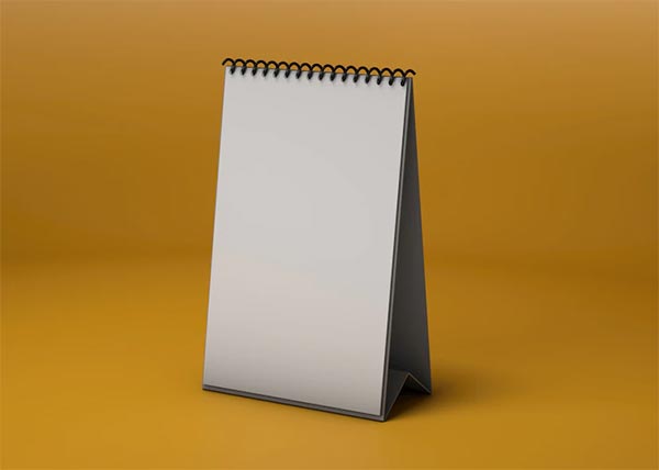 Spiral Vertical Calendar Design