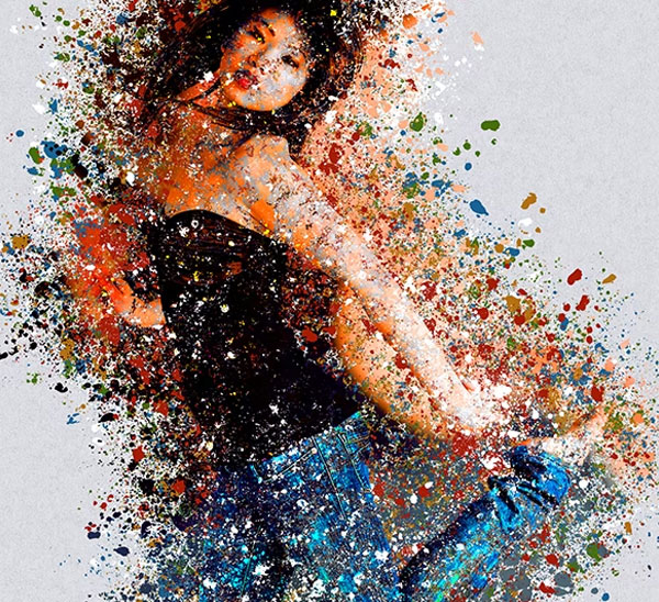 Splatter Paint Photoshop Action