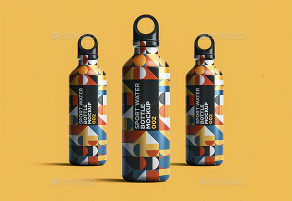 Sport Water Bottle Mockup