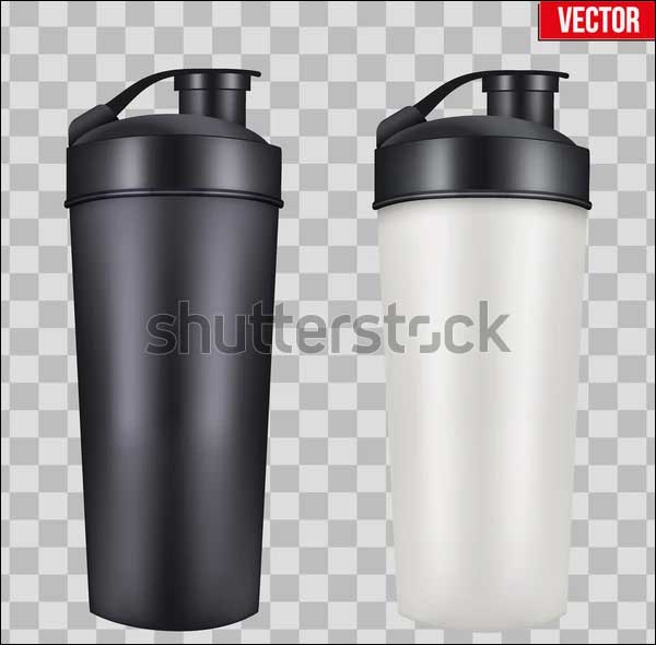 Sports Bottle Vector Mockup