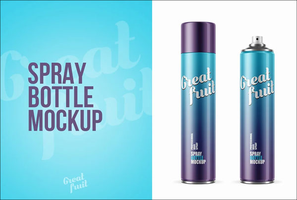 Spray Bottle Mockup