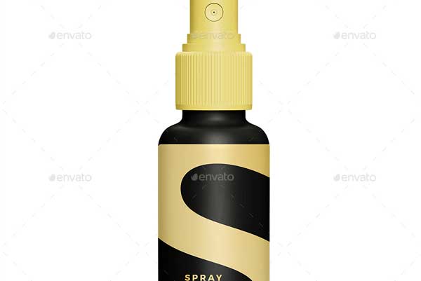 Spray Dropper Bottle Packaging Mockup
