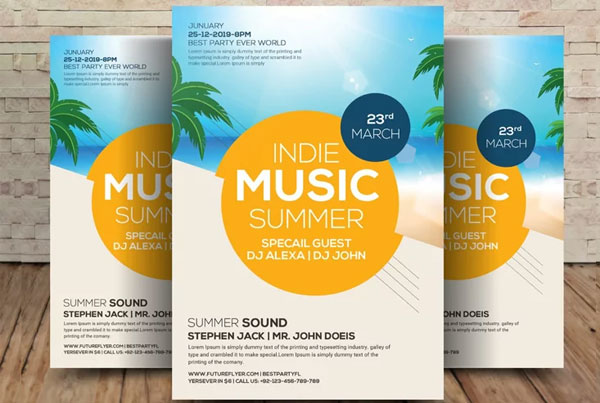 Spring Break Launch Party Flyer Template