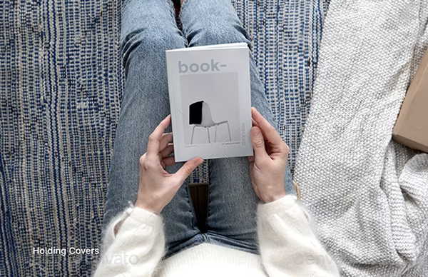 Square Book Mock-Up Set