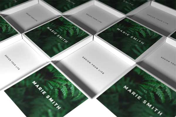 Square Business Card MockUps