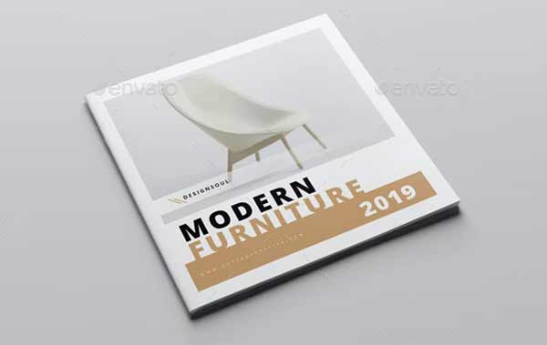 Square Printable Furniture Catalog Templates