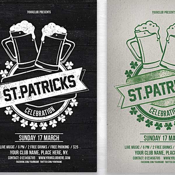 St Patricks Celebration Flyer Templates