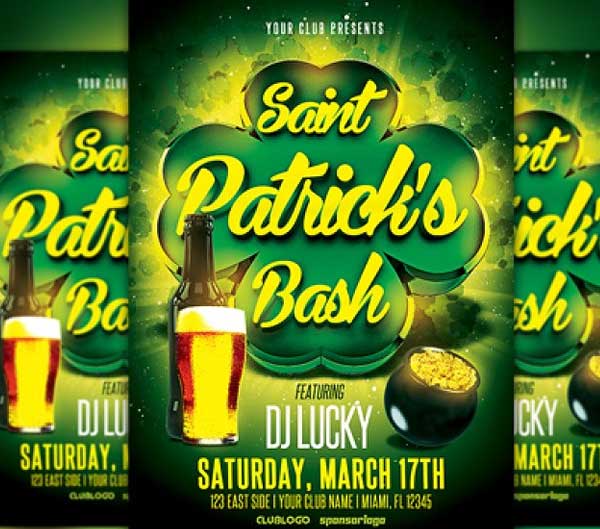 St Patricks Day Bash Flyer Template