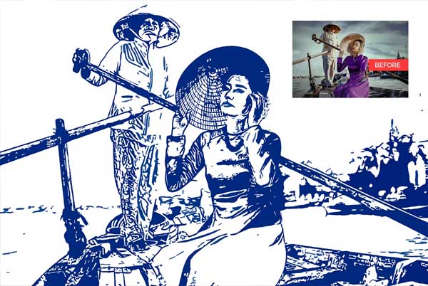 Stamp Art Photoshop Action