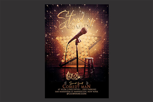 Stand Up Comedy Flyer