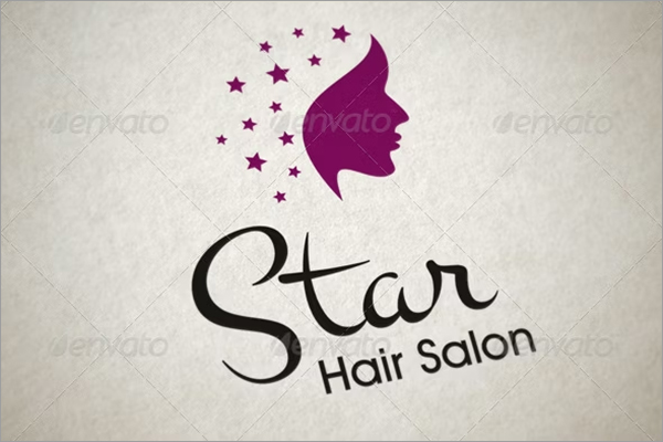 Star Hair Salons Logo Template