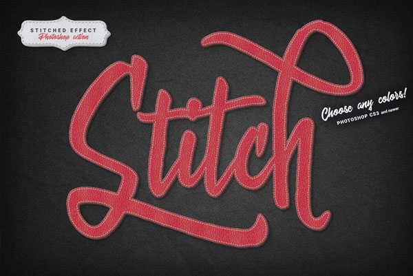 Stitched Leather - Photoshop Action