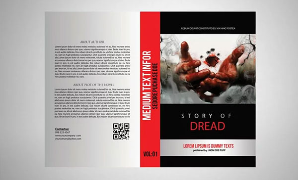 Story Book Cover PSD Template