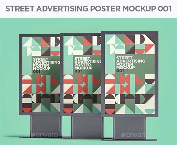 Vector Street Advertising Poster Mockups