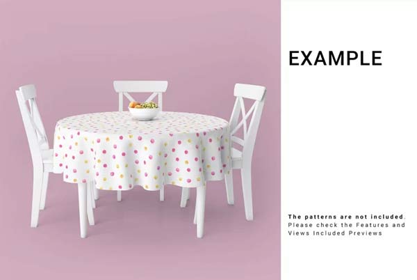 Stretch Best Tablecloth Mockups Download