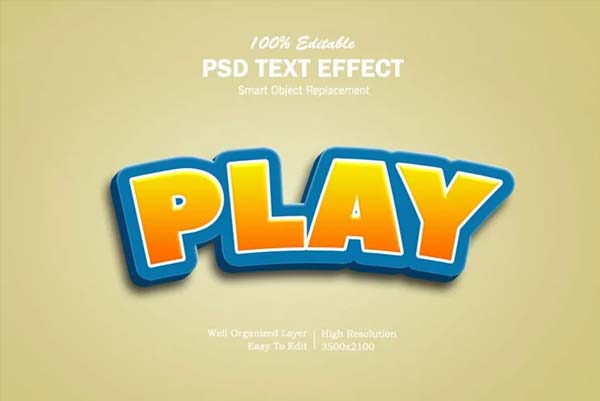 Stylish 3D Text Effect