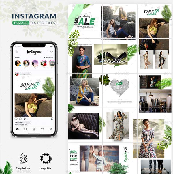 Stylish Instagram Puzzle Layouts