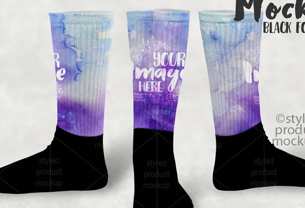 Sublimation Sock Mockup