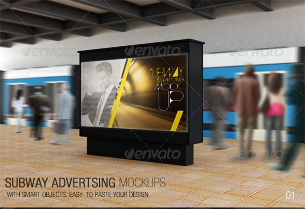 Subway Advertising Mockups