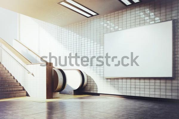 Subway Billboard Mockup Vector Design