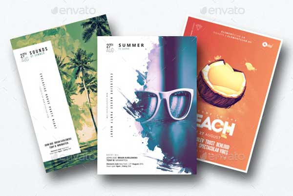 Summer Beach Music Flyer Templates